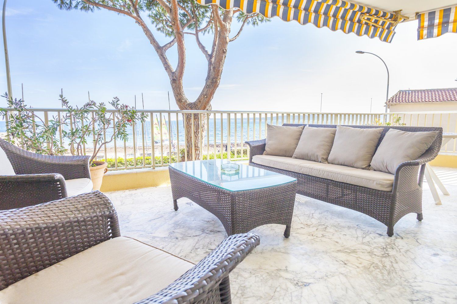 Sea-View Terrace Apartment for Events Near Cannes Beach & Palais