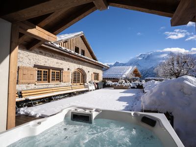 Prestigious historic chalet with view of Mont Blanc