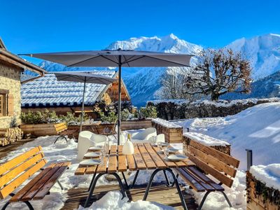 Prestigious historic chalet with view of Mont Blanc