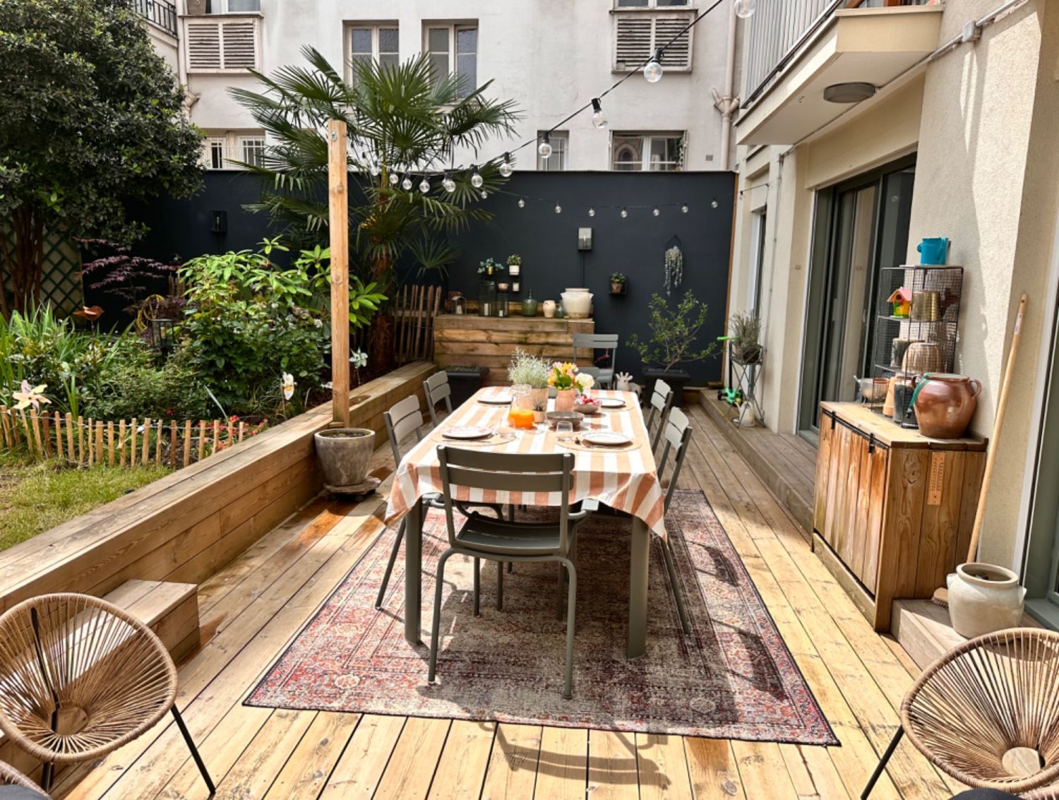 Appartement Familial Lumineux avec Terrasse-Jardin pour Réunions et Séances Photo