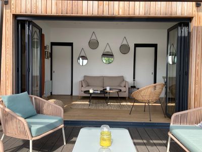 Floating house on the Seine