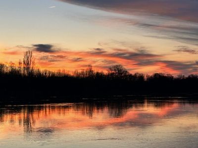 Floating house on the Seine