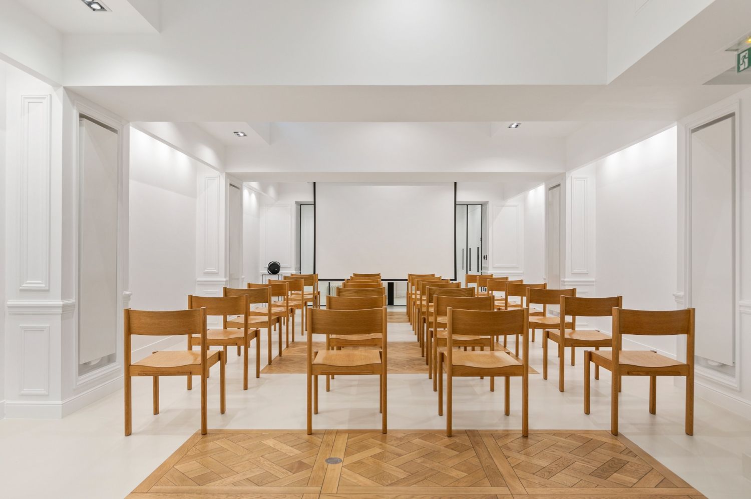 Elegant Parisian Venue with Tree-Lined Terrace & Eiffel Glass Roof