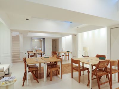 Elegant Parisian Venue with Tree-Lined Terrace & Eiffel Glass Roof