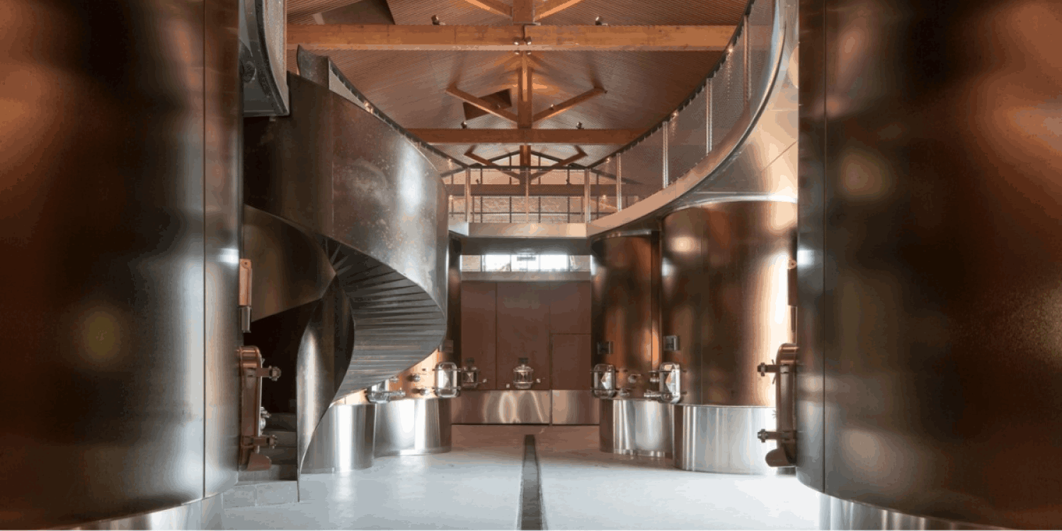 Domaine viticole architectural dans le Pic St Loup