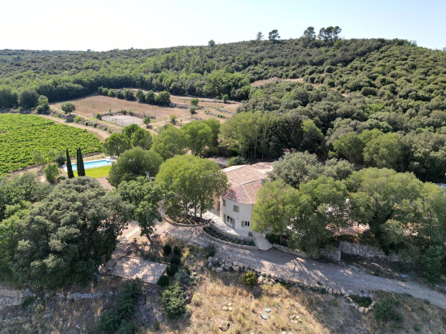 Lieu de réception au milieu des vignes