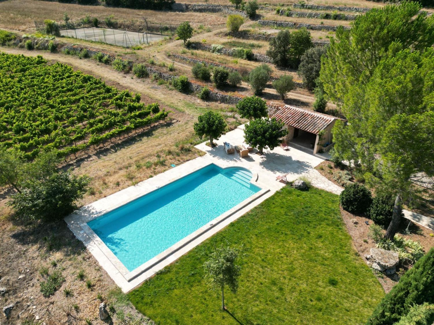 Lieu de réception au milieu des vignes