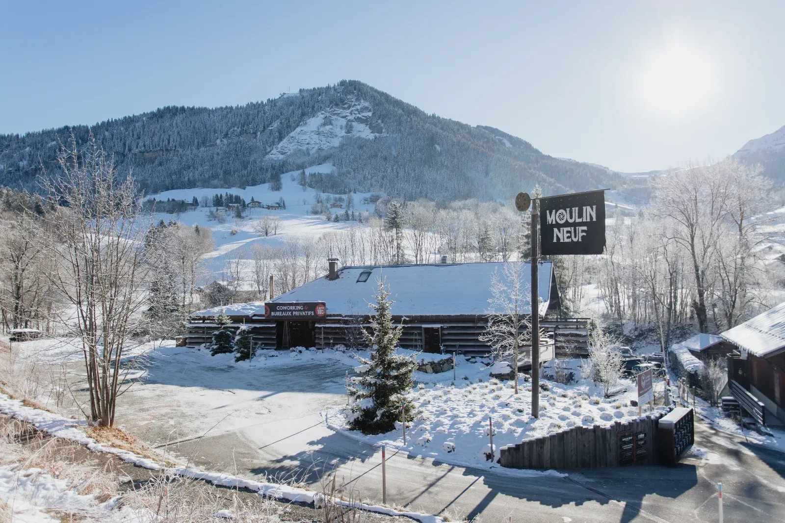 Post-industrial type space in the mountains