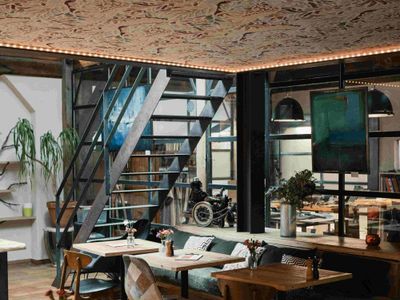 Post-industrial type space in the mountains