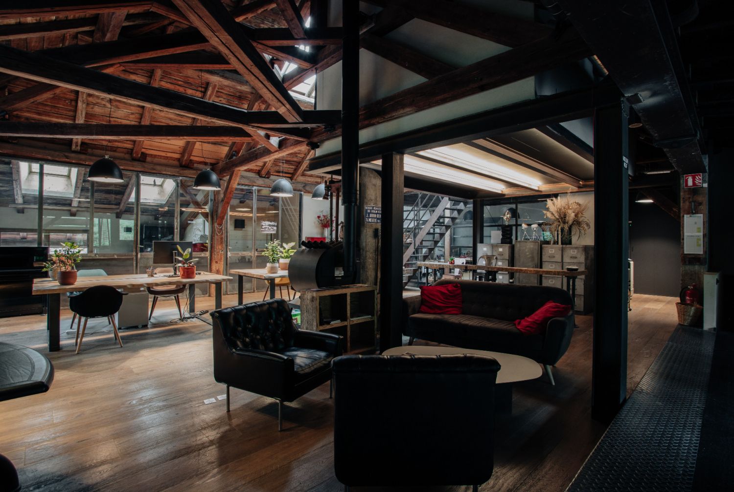 Post-industrial type space in the mountains