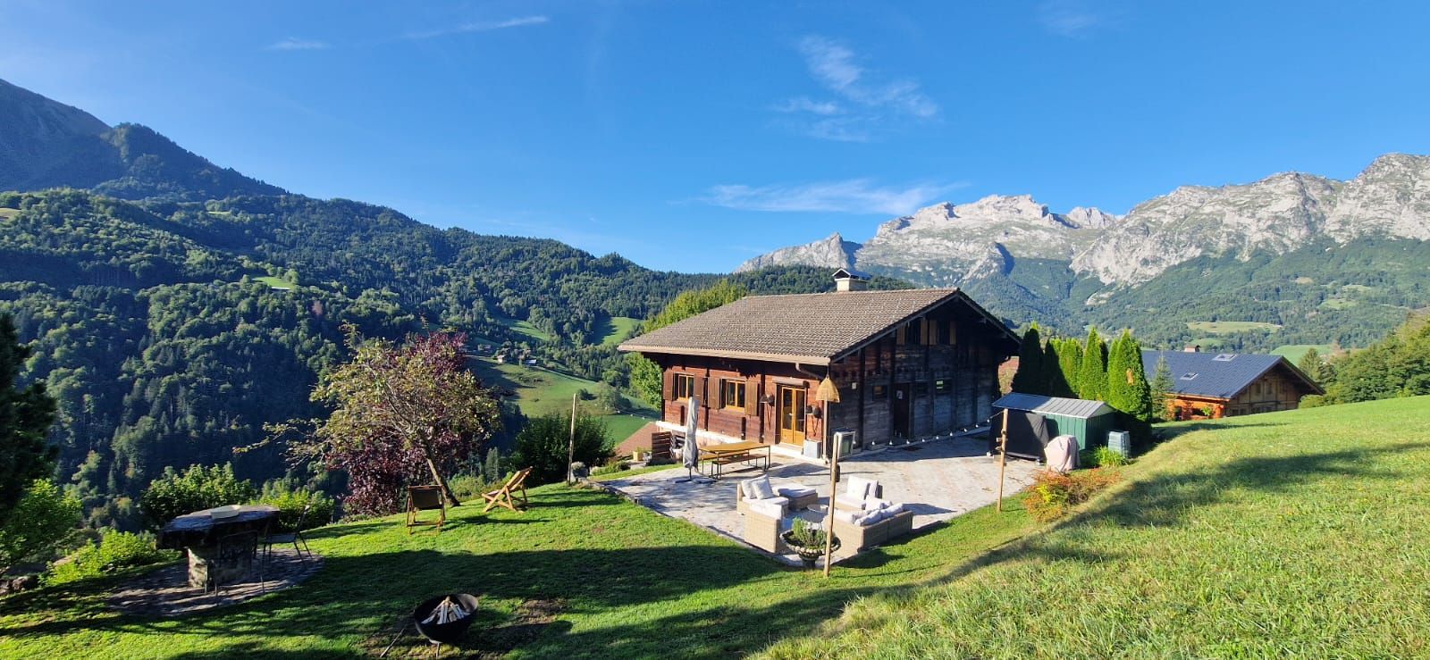 Mountain chalet with panoramic view