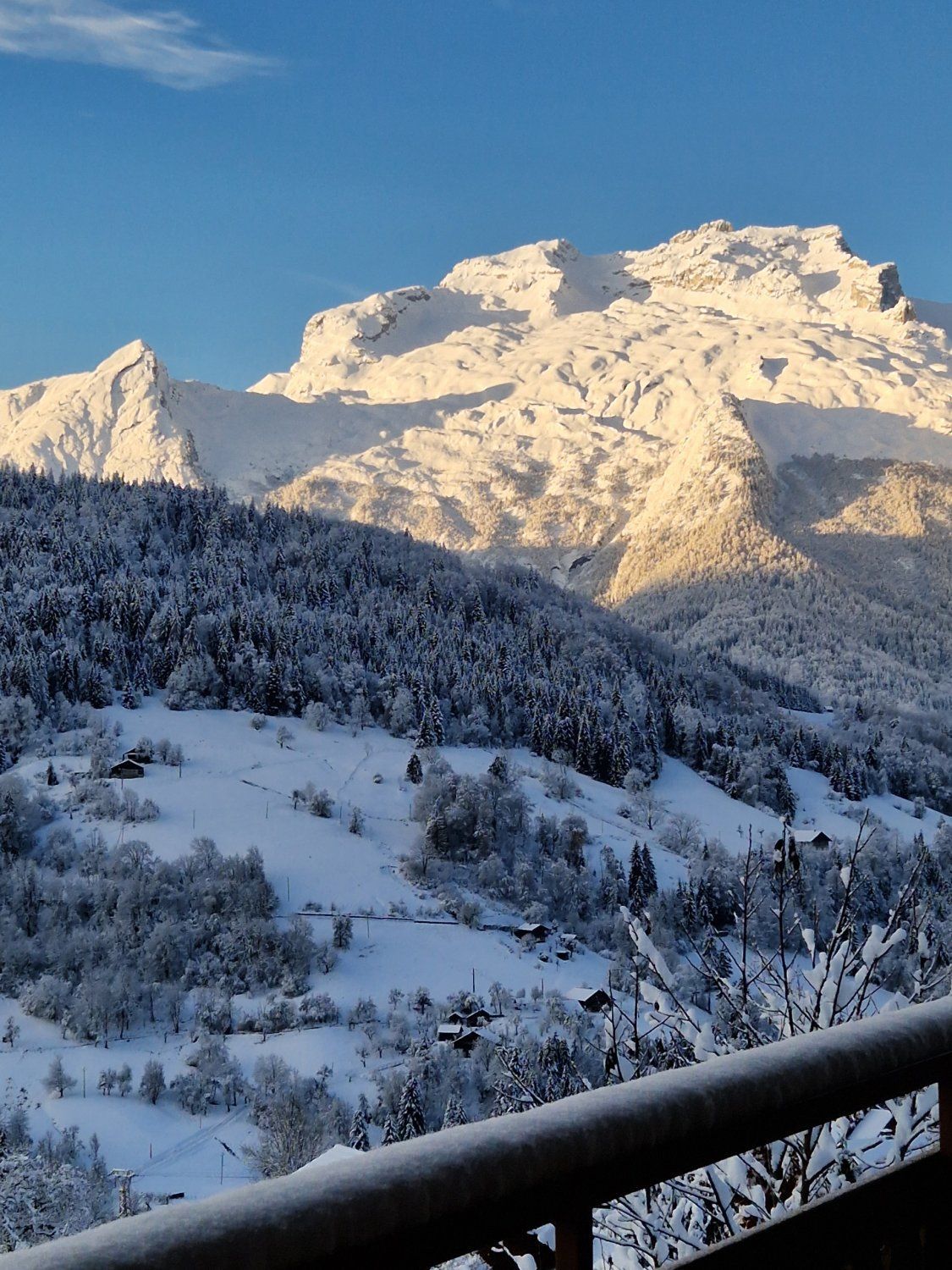 Mountain chalet with panoramic view