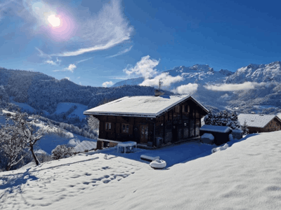 Mountain chalet with panoramic view