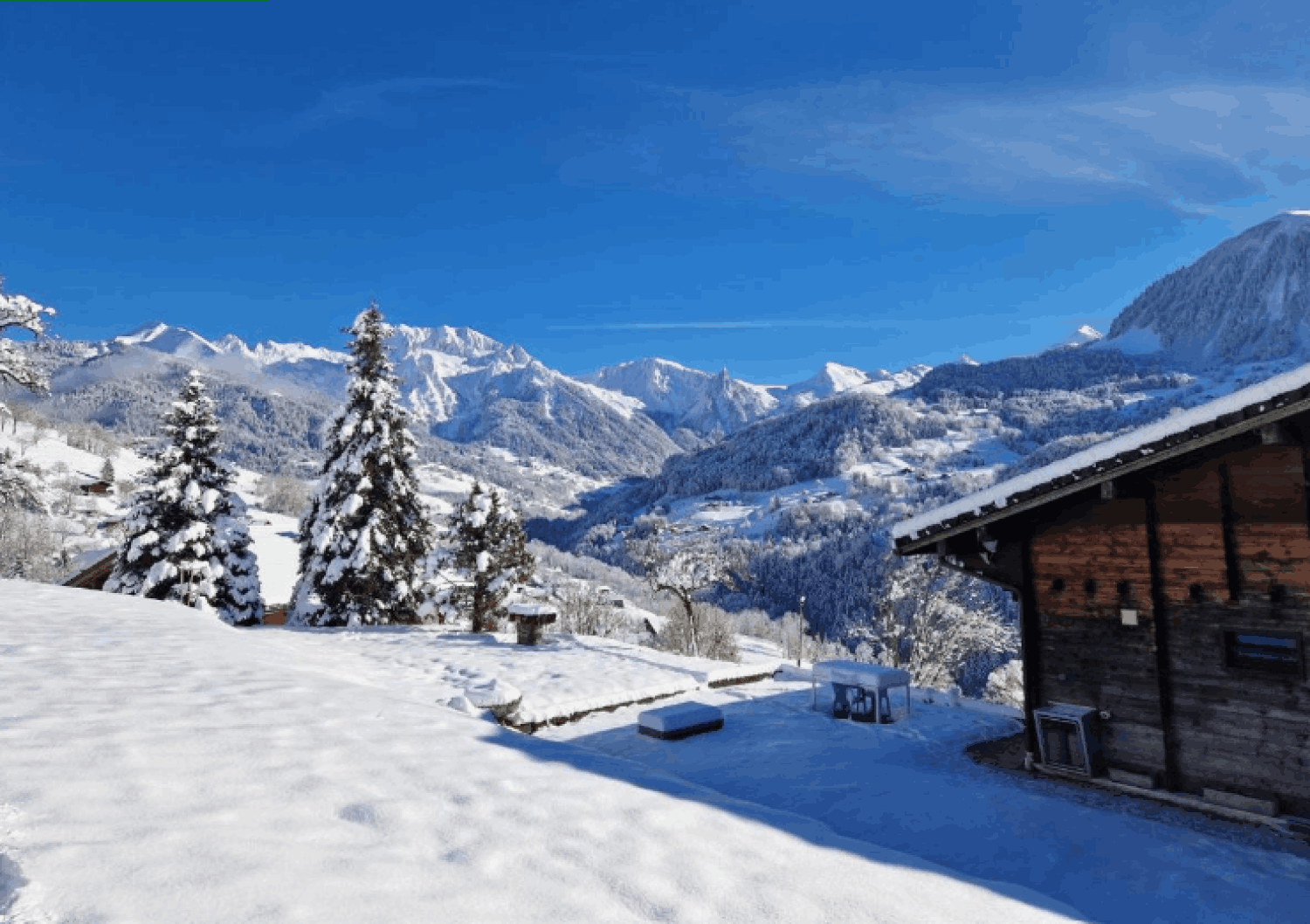 Mountain chalet with panoramic view