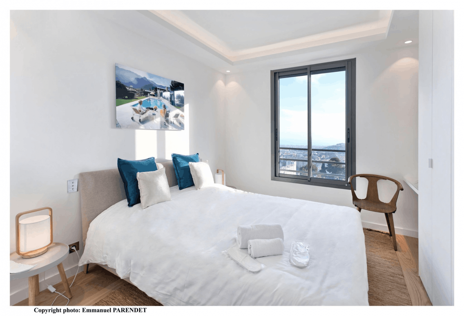 Villa aerial view of Nice and the sea 5 minutes from the motorway and 15 minutes from Monaco