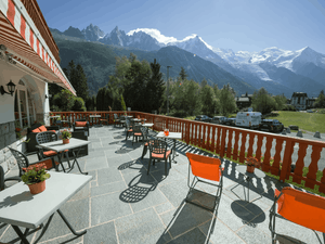 Hotel with breathtaking view of the Mont-Blanc
