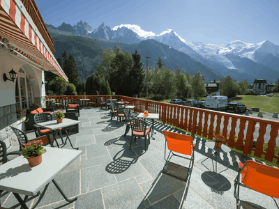 Hotel with breathtaking view of the Mont-Blanc
