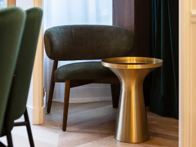 Private dining room with professional kitchen