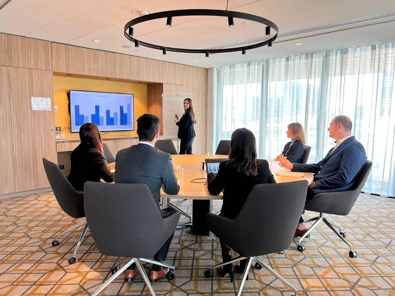 Round table seminar room