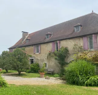 Property with a unique view of the Pyrenees.