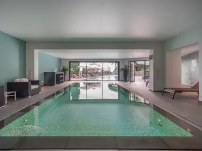 Magnificent villa overlooking the village.