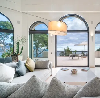 Magnificent villa overlooking the village.