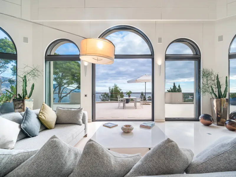 Magnificent villa overlooking the village.