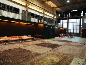 An industrial room equipped for all types of meetings and events