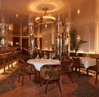 French restaurant with an Art Deco atmosphere