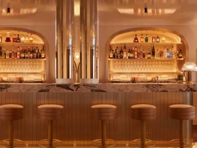 French restaurant with an Art Deco atmosphere