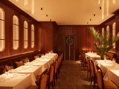 French restaurant with an Art Deco atmosphere
