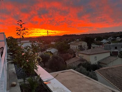 Roof terrace near Montpellier and the Beaches