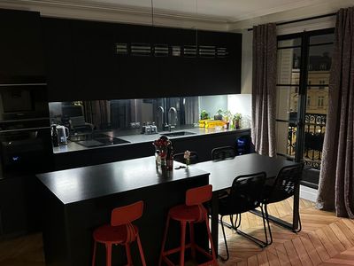 Modern Parisian Flat with Arc de Triomphe & Eiffel Tower Views