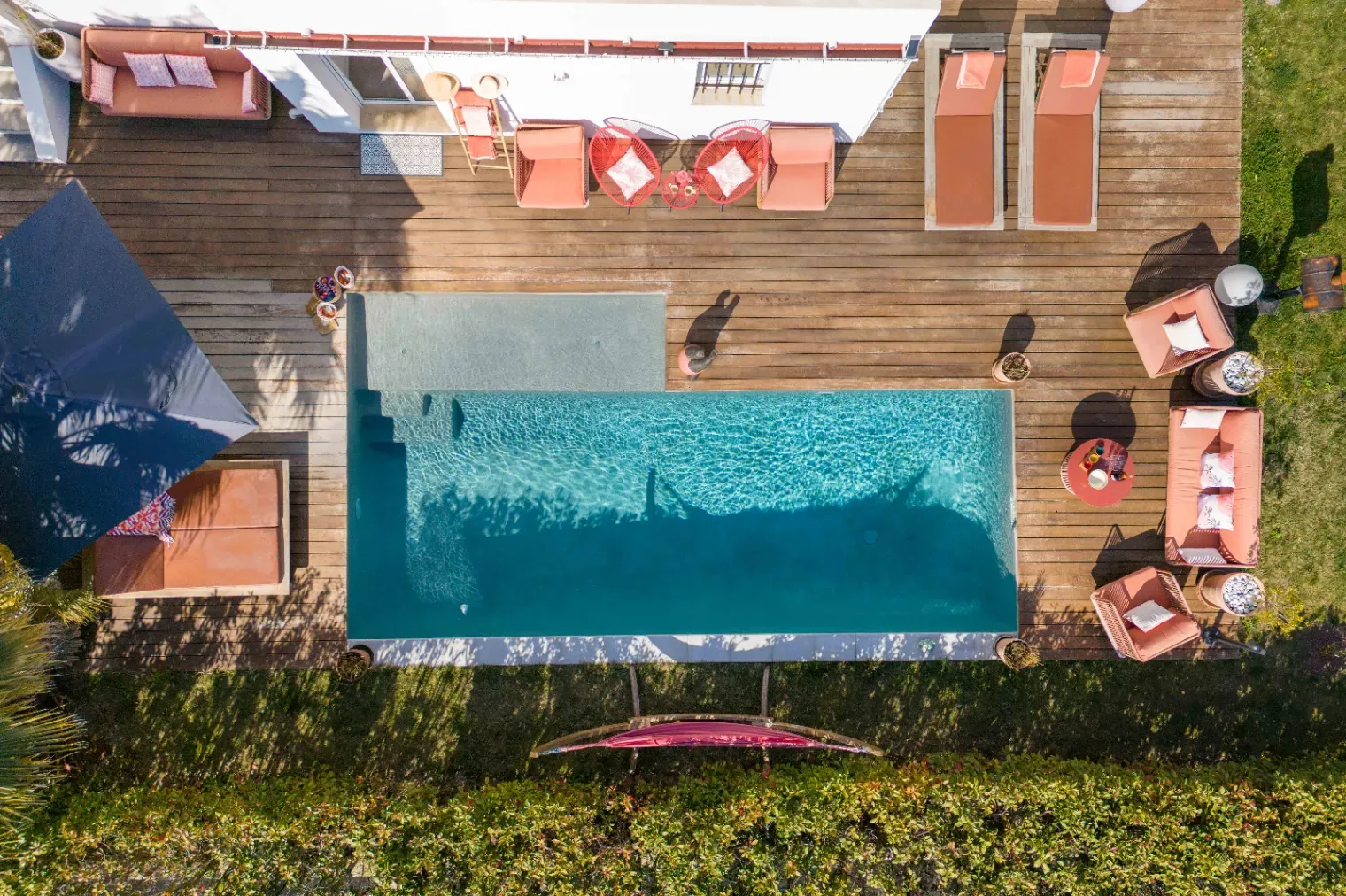 Pool and garden area