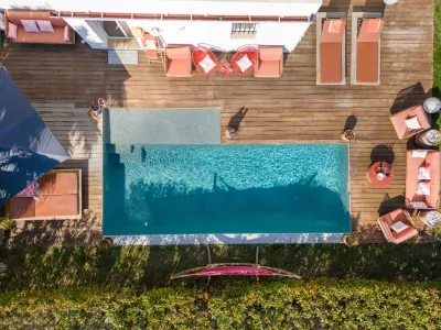 Pool and garden area