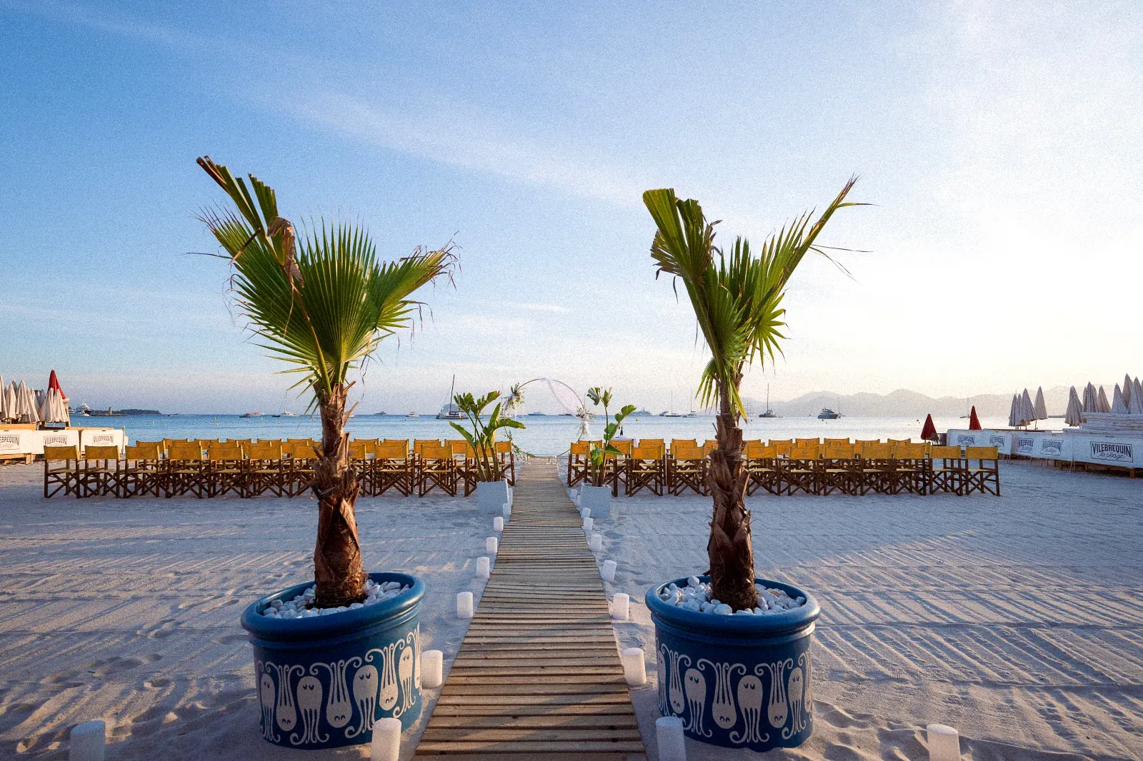 Plage privée sur la Croisette à Cannes
