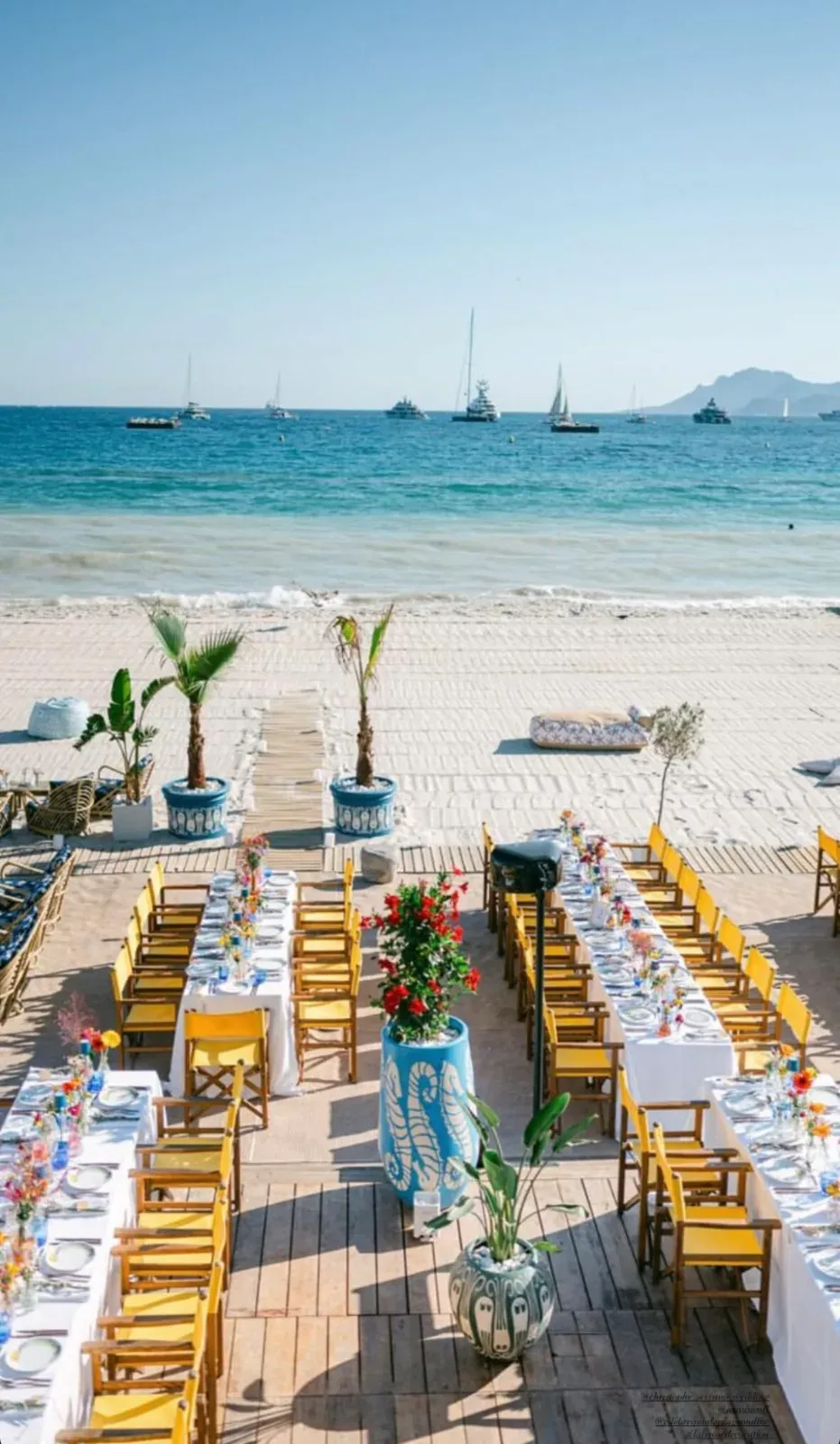 Plage privée sur la Croisette à Cannes