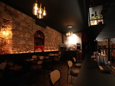 Vintage cocktail bar