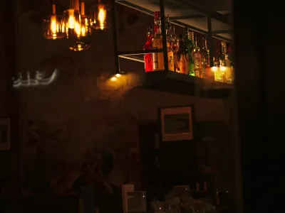 Vintage cocktail bar