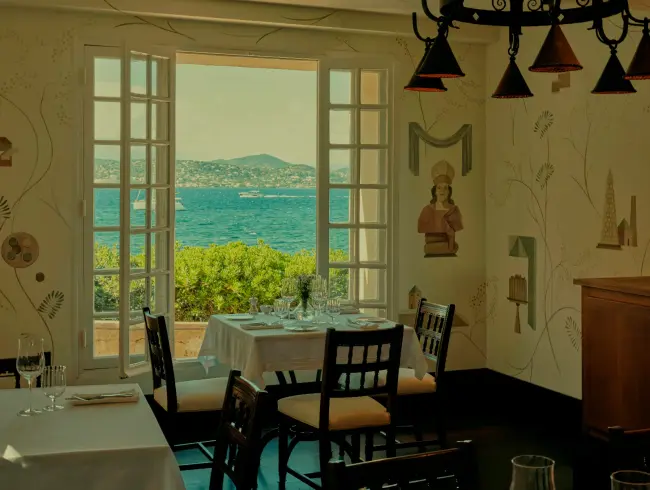 The dining room