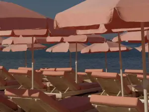 Private beach and restaurant terrace - Between fine sand and sunny terrace