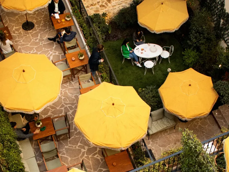 Hidden Terrace Café for Memorable Events in Paris