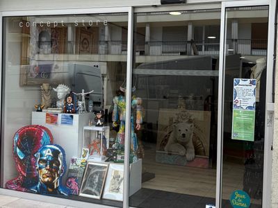 Illuminated gallery near the Château de Fontainebleau