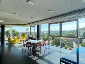 Modern Riverside Venue in Lyon with Panoramic Terrace
