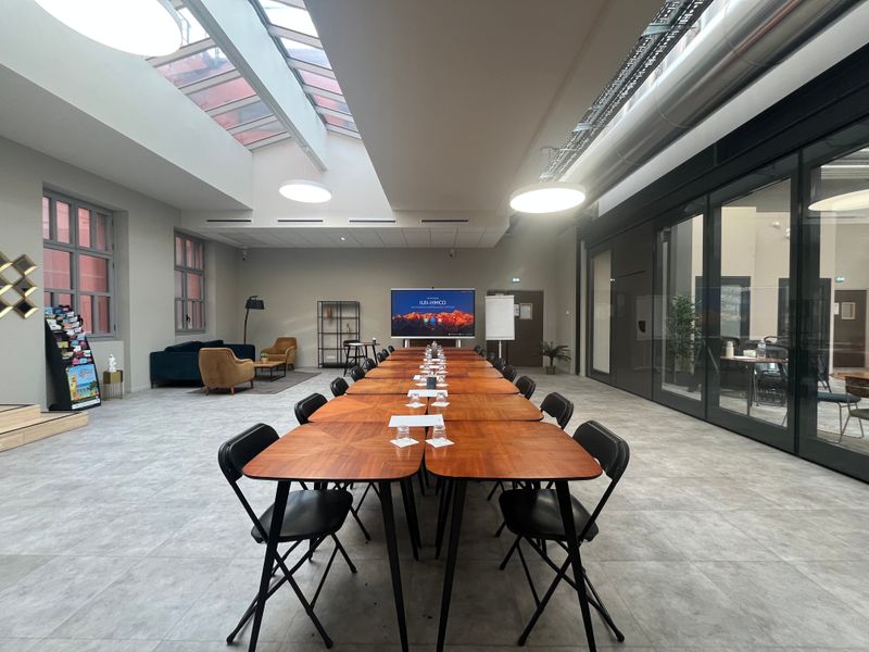 Modern Event Space with Glass Roof in Nice