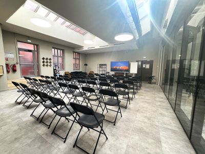 Modern Event Space with Glass Roof in Nice