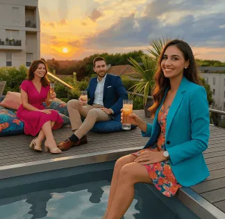 Elegant Rooftop Penthouse for Business Events in Villeurbanne