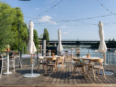 Chic Seine-Side Venue with Pool & Terraces in Paris