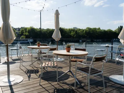 Chic Seine-Side Venue with Pool & Terraces in Paris