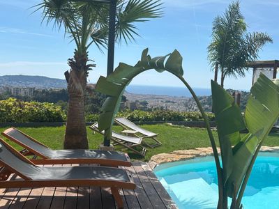 Elegant Villa with Pool & Sea View | Exclusive Events in Nice